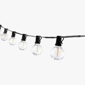 25' Black Bistro Lights