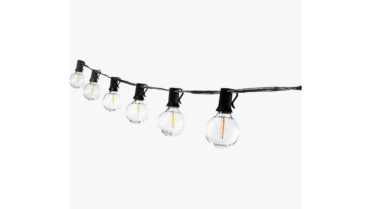 25' Black Bistro Lights