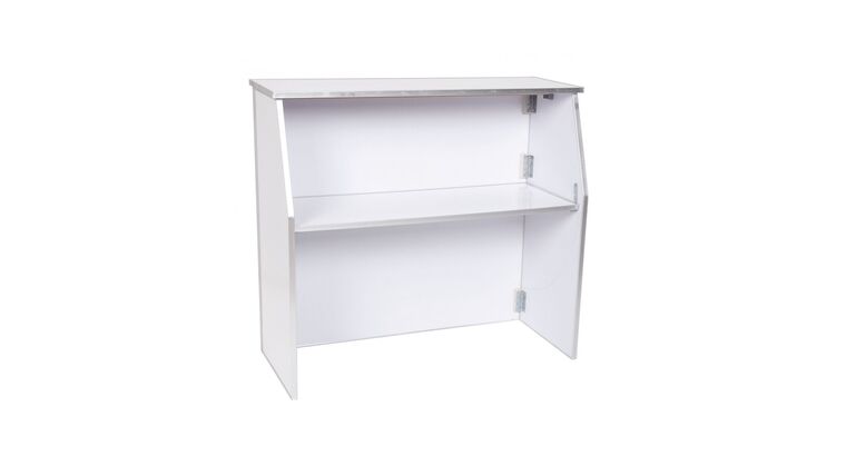 4ft Portable Bar - White