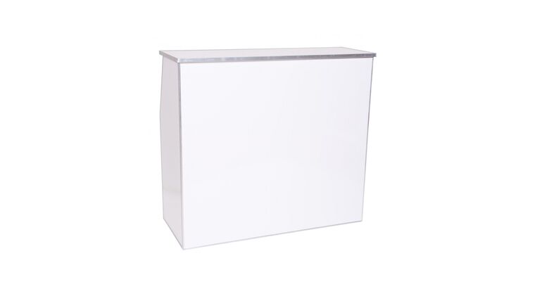 4ft Portable Bar - White