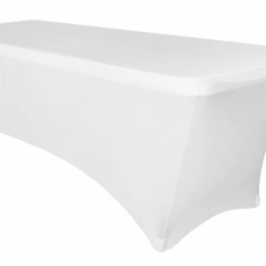 6ft Table Spandex - White