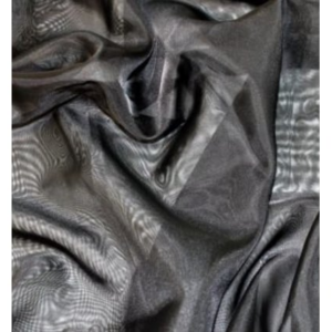 10ft. Sheer Drape - Black - 120"H x 118"W