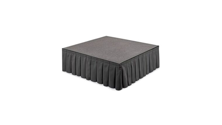 Stage Skirting 24" Height - Black (Per 8 Linear Foot)