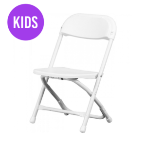 Children's Plastic Folding Chair - White