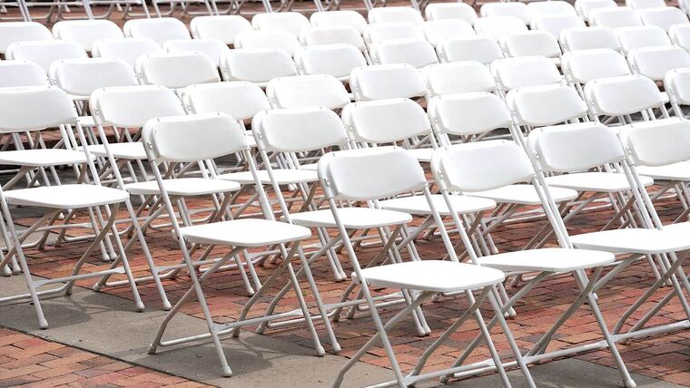 Plastic Folding Chair - White