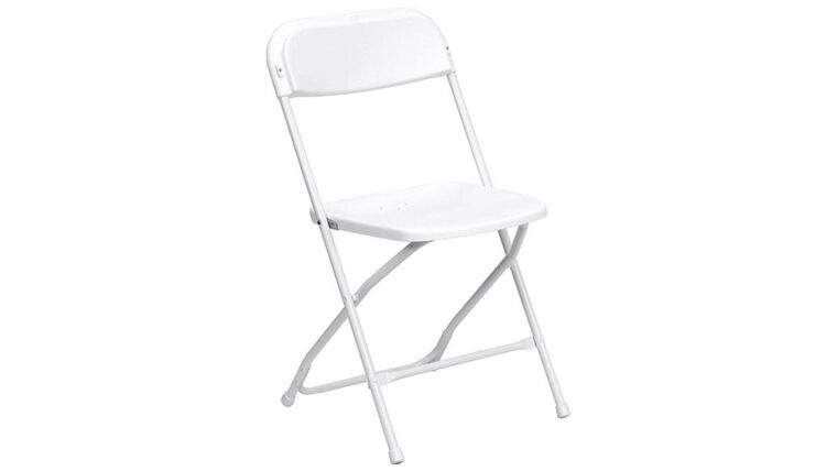 Plastic Folding Chair - White