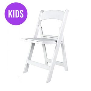 Children's Padded Resin Chair - White