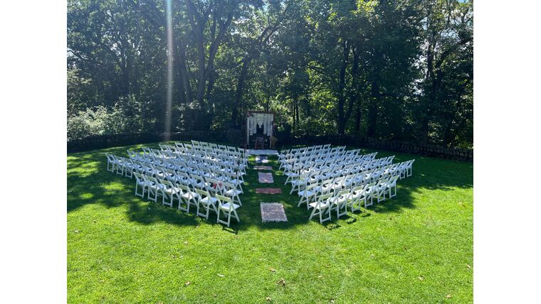 Padded Resin Chairs - White