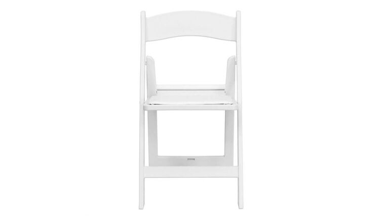 Padded Resin Chairs - White