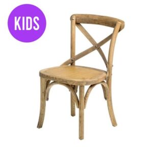 Children's Wooden Crossback Chair (Tinted Raw)