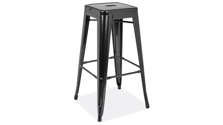 Black Metal Barstool