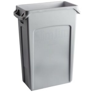 Slim Jim Trash Bin - Gray