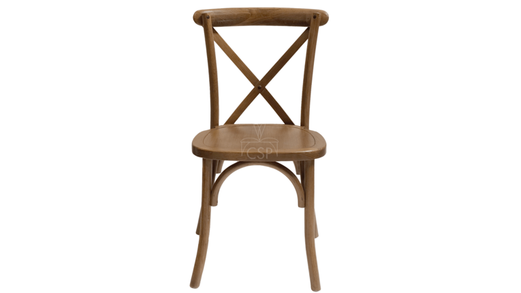 Wooden Crossback Chair (Dark Walnut)