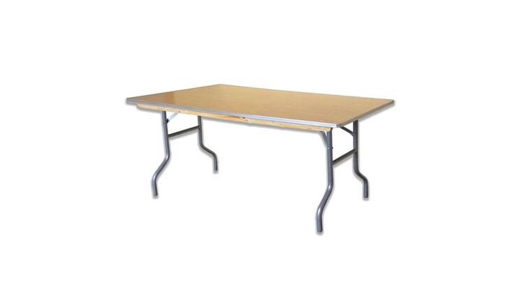 72"x30" Wooden Rectangular Table(6ft)