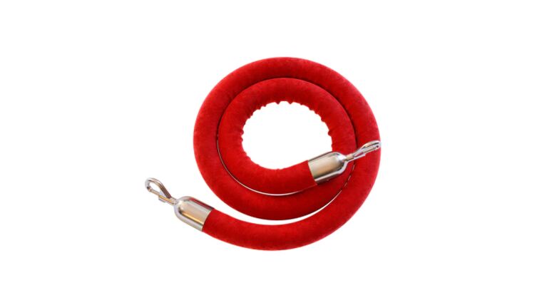 Stanchion Rope - Red 8'