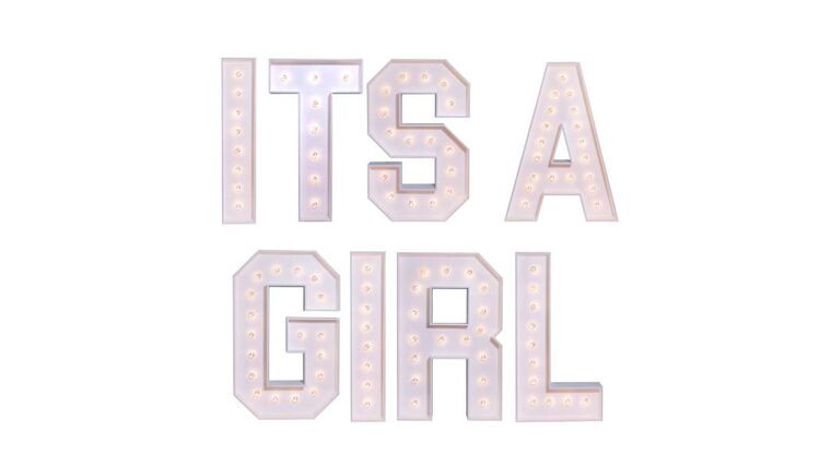 Marquee Package - " Its A Girl "