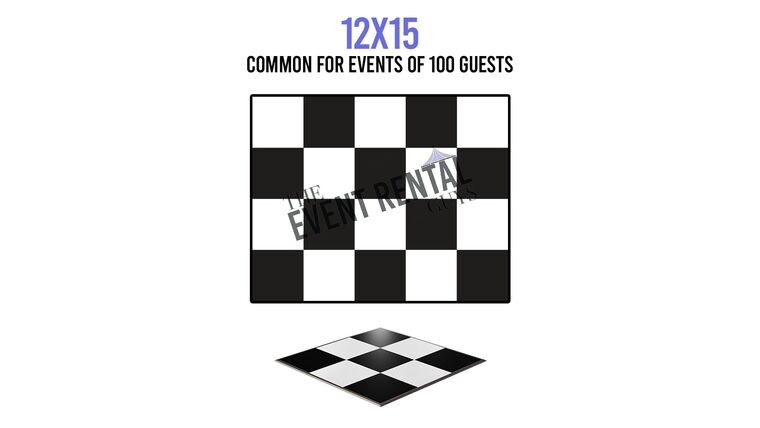 12' x 15' Dance Floor - Checkered