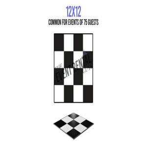 12' x 12' Dance Floor - Checkered