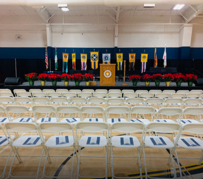 graduation seating and staging