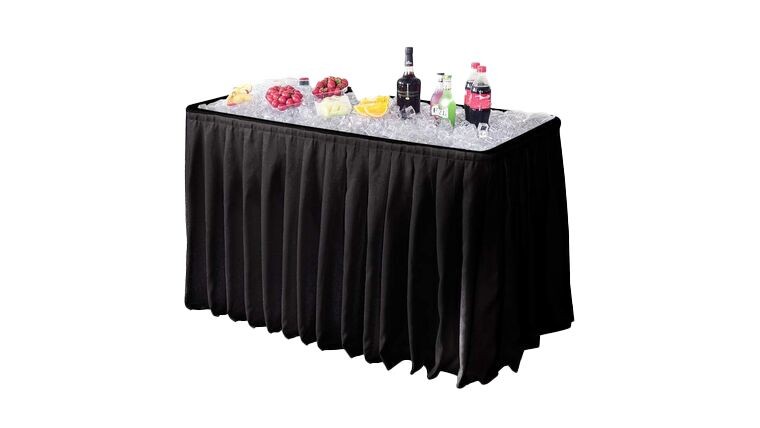Fill n' Chill Table - 4' (Black Skirting)