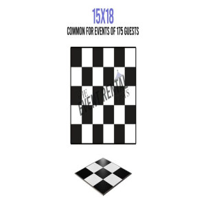 15' x 18' Dance Floor - Checkered