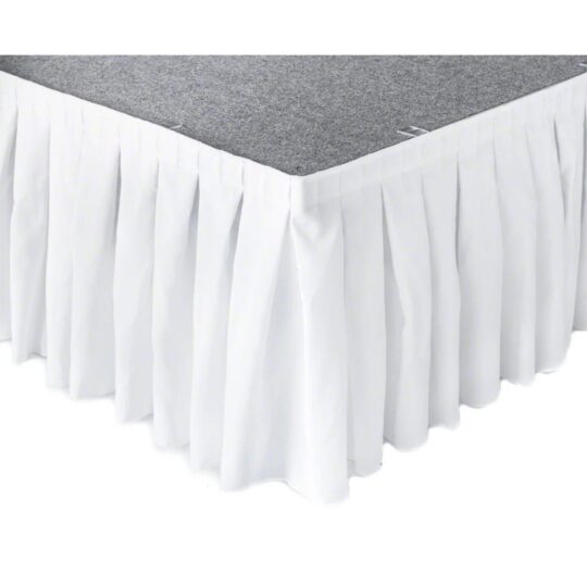 White Stage Skirting