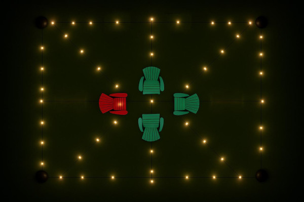 20' x 25' - Corner to Perimeter Bistro Area