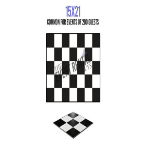 15' x 21' Dance Floor - Checkered
