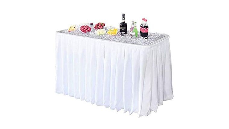 Fill n' Chill Table - 4' (White Skirting)