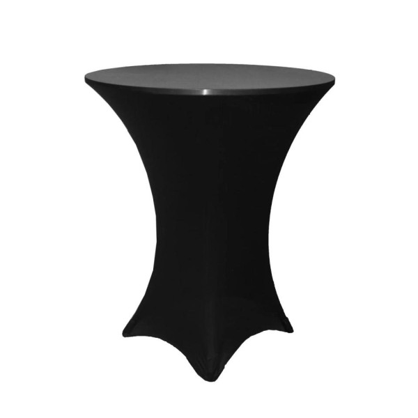 Standing Cocktail Table w/ Black Spandex - 30" Wide