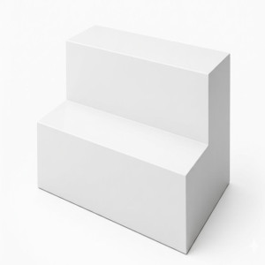 2-Step Stairs - White