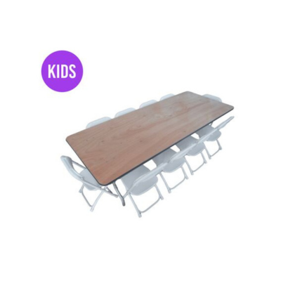 96"x30" Wooden Kid's Table (8ft)