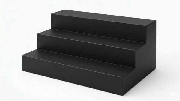 3-Step Stairs - Black
