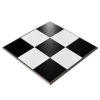 Indoor Black and White Checkered Dance Floor